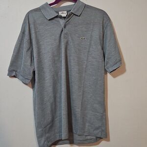 Lacoste Mens Polo Size 7 Gray